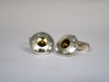 Manschettknappar i silver med kubic zirconer ( UFO )